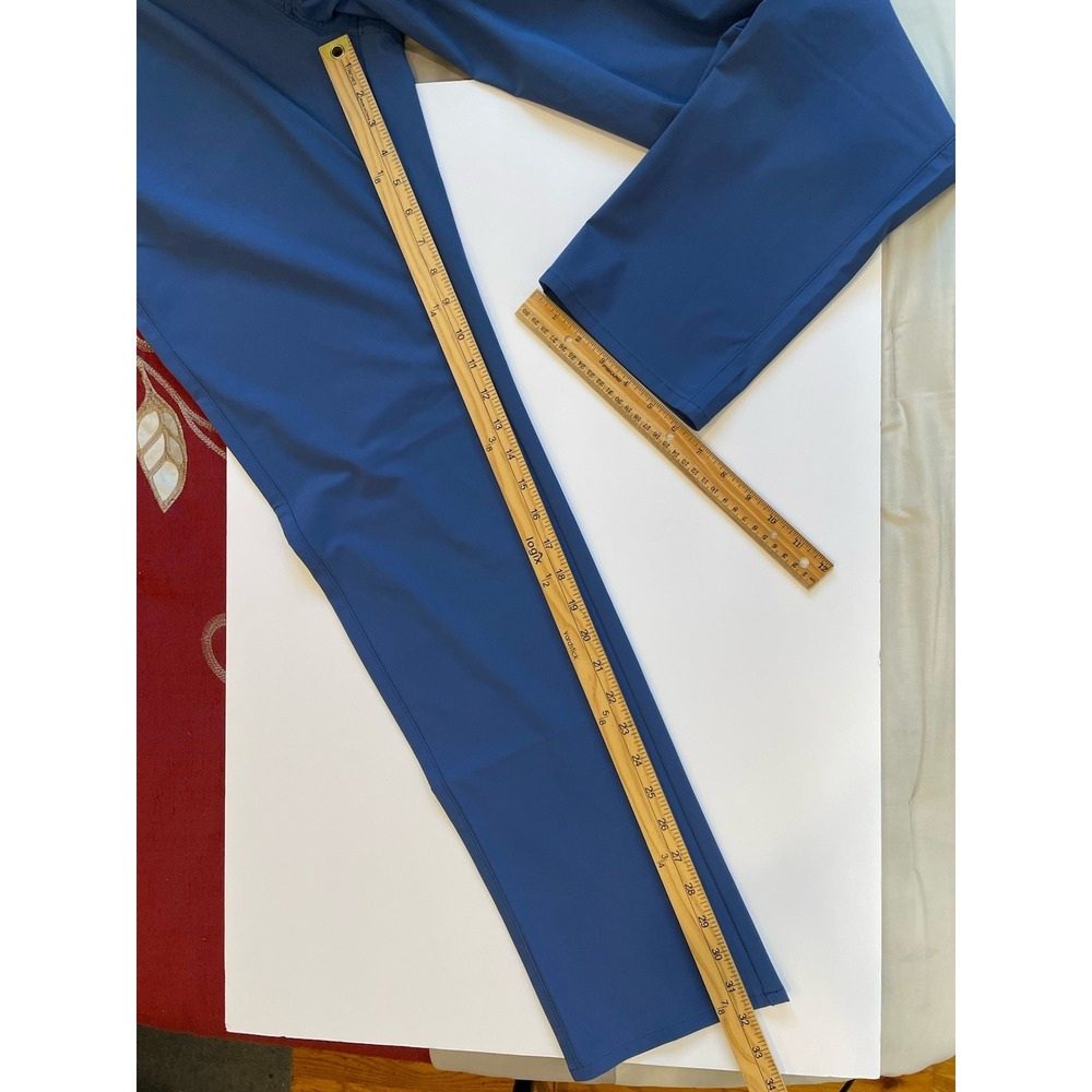 NEW Peter Millar Bingham Performance 5 Pocket Pants Mens 35x32 Ocean Blue Golf - Picture 9 of 10